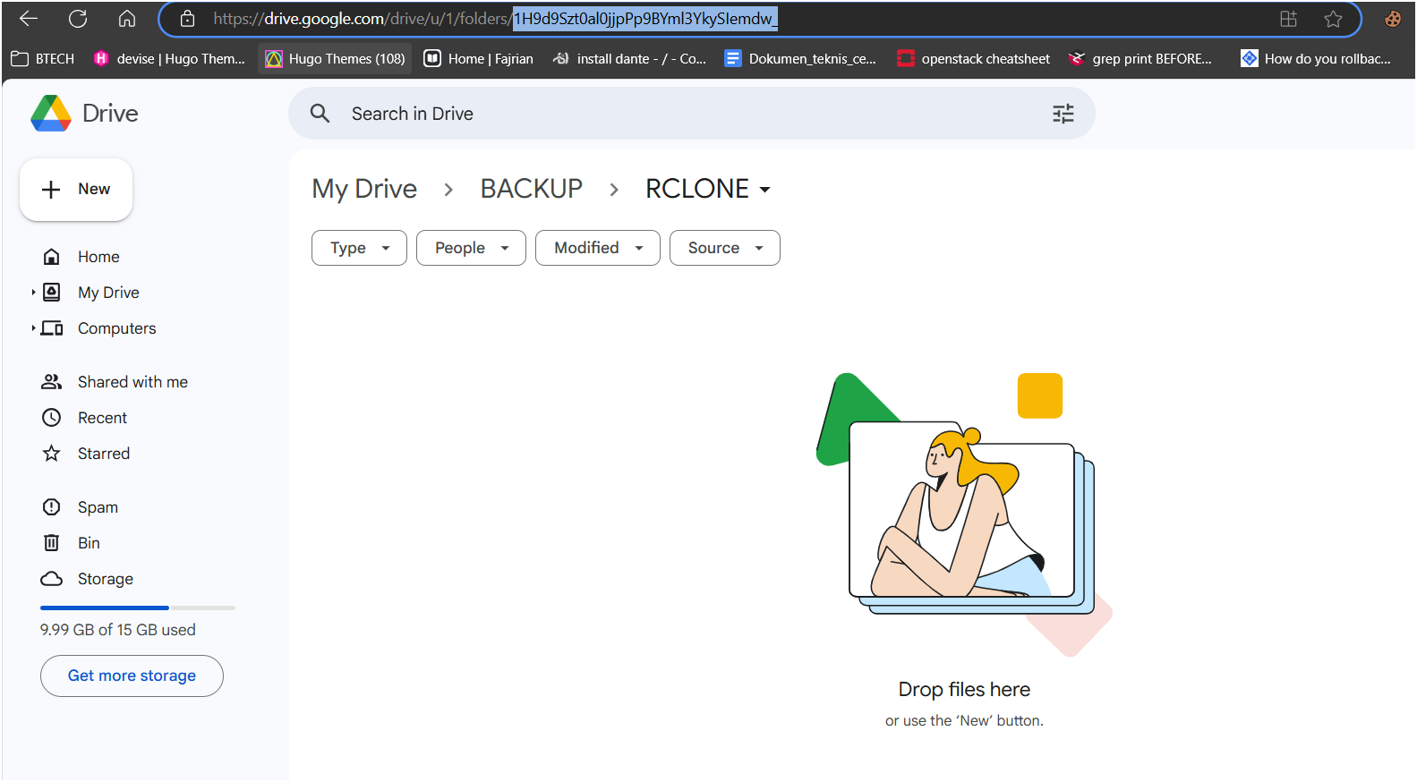 how to get root folder id